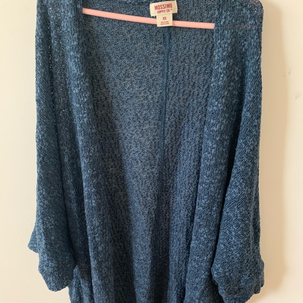 Blue cardigan